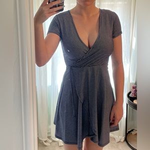 Blue & White striped Rolla Coster Sun dress